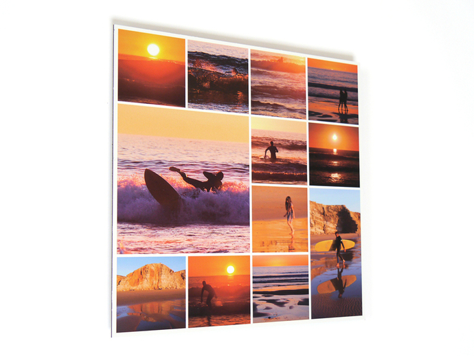 Fotocollage op aluminium afdrukken